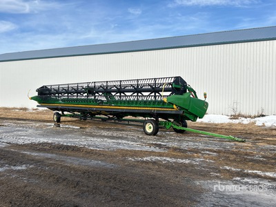 2017 John Deere 645FD 45 ft Flex Draper رأس الحصادة المجمعة