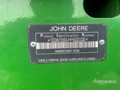 2017 John Deere W155 35 ft Swather Hileradora