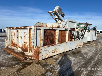 Open Top Skid-Mounted 24 ft x 10 ft Shaker Mud Tank
