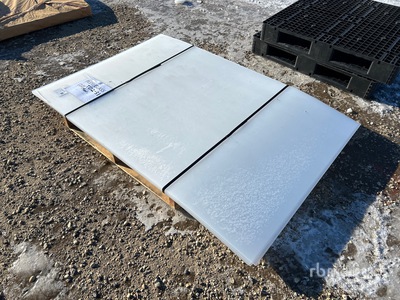 Quantity of (10) 6 ft x 4 ft x 1/8 in Thick Clear Acrylic Plexiglass Sheet (Unused)