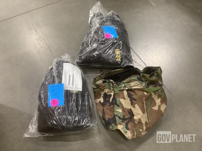 (9) Flyer’s Helmet Bags, (17) Pairs of Physical Fitness Pants & Assorted Items