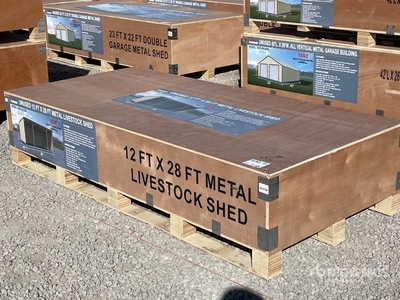 2025 Rhino AGR-LS1228 28 ft x 12 ft Livestock Shelter (Unused)