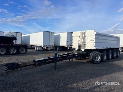 2016 Williamsen 22 ft 5 Axle Pup Pup Dump Trailer