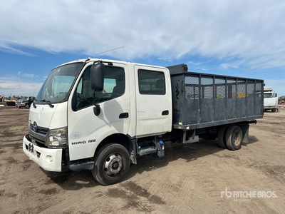 2016 Hino 155 4x2 Crew Cab Flatbed Dump Truck