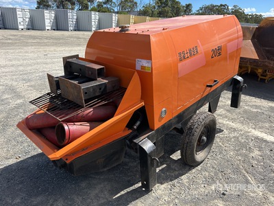 S/A Trailer Mounted مضخة خرسانة