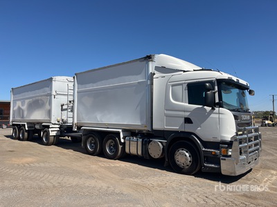 2016 Scania G480 6x4 Sleeper w/ 2005 Barry Stoodley 7m Super Dog Tipping Trailer Camion à benne basculante D/E