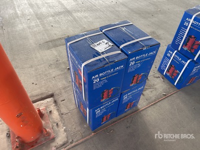 Quantity of (4) 2024 Powertek 20T lifter 20 Ton Air Bottle Jack (Unused)