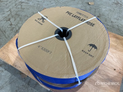 2024 Powertek 4"-300FT Qty(2) 4"-300FT PVC Layflat Hose (Unused)