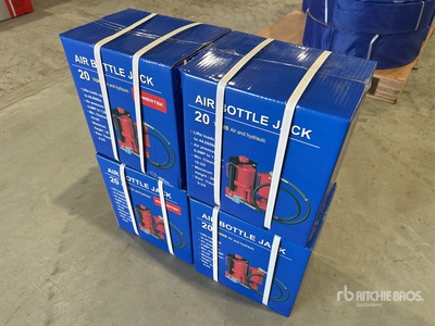2024 Powertek 20T lifter Qty(4) 20 Ton Air Bottle Jack (Unused)
