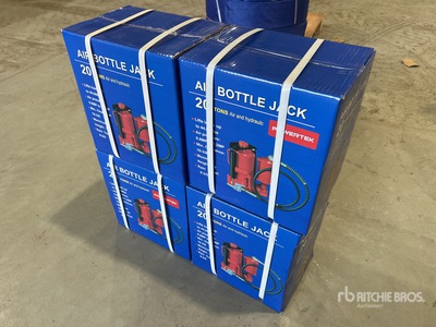 2024 Powertek 20T lifter Qty(4) 20 Ton Air Bottle Jack (Unused)