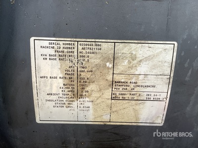 Cummins 300 kVA Skid-Mounted Generator Set