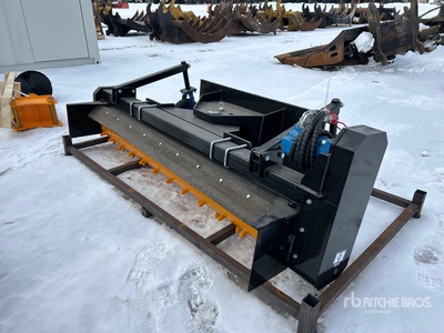 2026 GIYI GY-LPR71 71 in Skid Steer Power Rake ملحقات معدة الحمل الصغيرة المجنزرة المتنوعة (Unused)