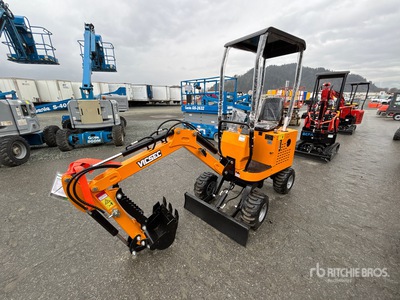 2026 VICSEC VC-L13 Mini Wheel Excavator (Unused)