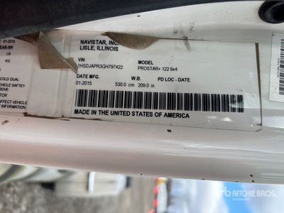 2016 International ProStar+ 122 6x4 T/A Dagcabine Trekker