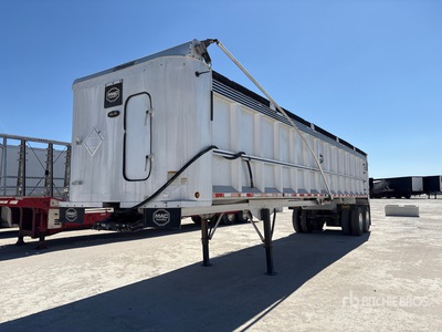 2015 MAC 39 ft T/A Aluminum Frameless مقطورة للتفريغ الخلفي