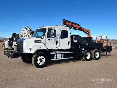 2015 Palfinger PK11001-CM 12100 lb Knuckle Boom on 2016 Freightliner 108SD 6x4 Crew Cab Boom Truck