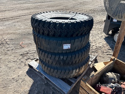 Quantity of (4) Power King 9.00-20 Tires