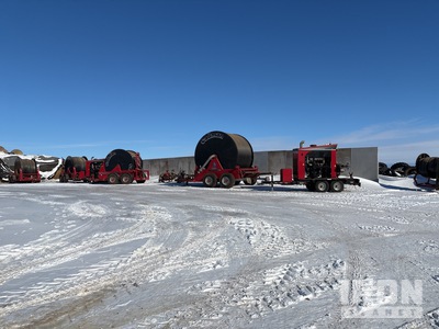 2020 Cadman Manure system 6km of hose reel, 2 High volume pumps, pto driven air compressor, etc Liquid Manure Applicator