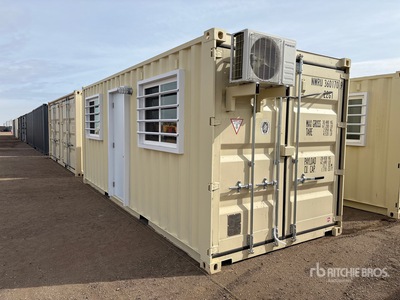 2025 20 ft x 8 ft Skid-Mounted Mobile Office (Unused)