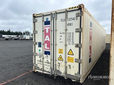 2013 40 ft High Cube Refrigerated Storage Container