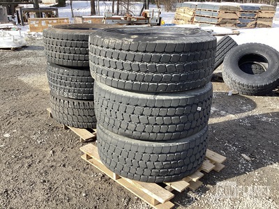 (6) Goodyear 445/65R22.5 Tires