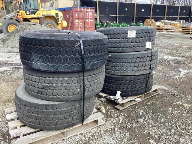 (6) Goodyear 445/65R22.5 Tires