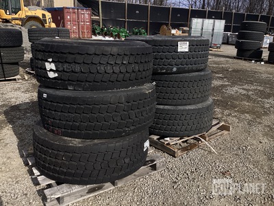 (6) Goodyear 445/65R22.5 Tires