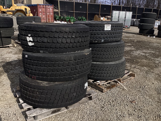 (6) Goodyear 445/65R22.5 Tires