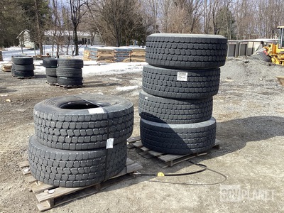 (6) Goodyear 445/65R22.5 Tires