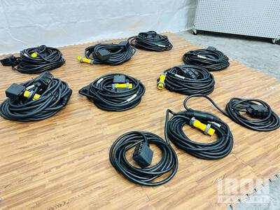 Qty. of (8) LEX 75' "Y" Power Distributi Extension Cable 20 Amp Feeder Cords