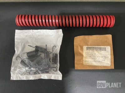 (9) Sleeve Bushings, (227) Helical Extension Springs & Assorted Items