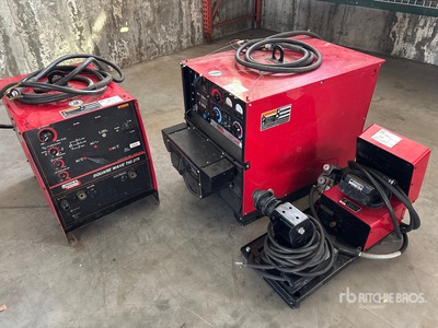 Quantity of (3) Lincoln Welders 1-DC400 1-Square Wave TIG 275 1-LN10 Electric Welder