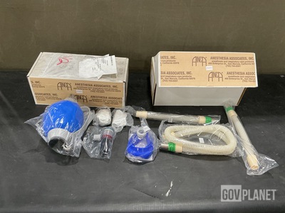 (2) Anesthesia Associates AAS-11091 Universal PAC Breathing Circuit Kits