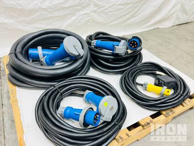 Quantity of (4) LEX Assorted Power Distribution Cords (Unused)