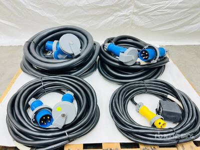 Quantity of (4) LEX Assorted Power Distribution Cords (Unused)