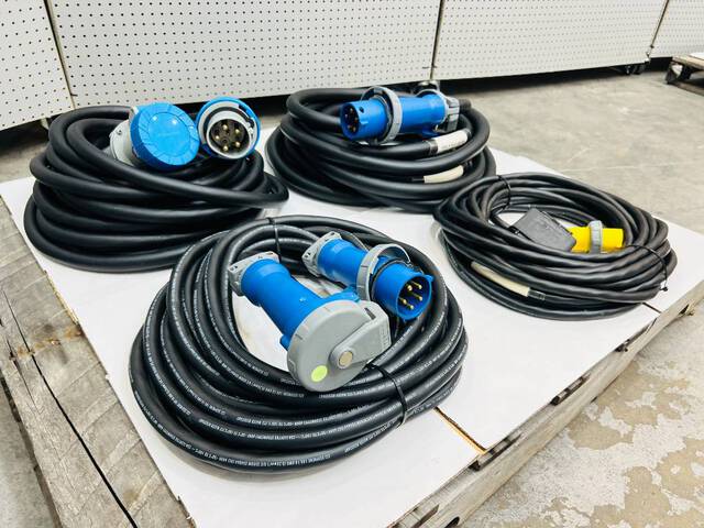 Quantity of (4) LEX Assorted Power Distribution Cables (Unused)