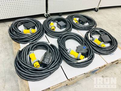 Quantity (6) 20 Amp LEX Power Distribution Cables w/ Quad Boxes