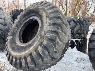 Quantity of (3) 37.25R35 Mixed Tires