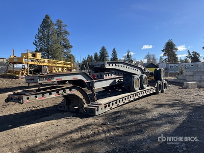 1980 Cozad 2+2+1 Removable Gooseneck Lowboy Trailer