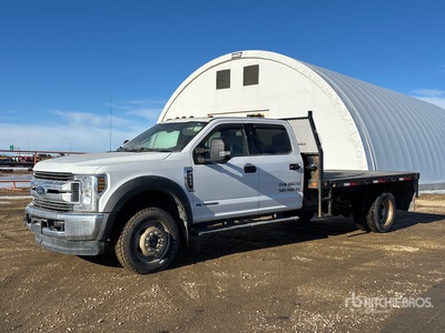 2019 Ford F-550 XLT 4x4 Crew Cab شاحنة مسطحة