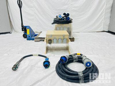 Quantity of (3) Power Distribution Boxes w/ Cords & Adapters (Unused)