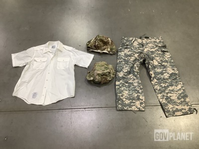 (3) Helmet Covers, (4) Pairs of Cold Weather Trousers & Assorted Items