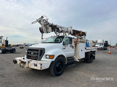 2008 Terex Telelect XL 4045 on 2009 Ford F-750 4x2 Digger Derrick Truck