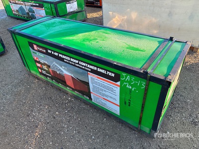 StanForge ST3040C 30 ft x 40 ft Peaked Roof Container Shelter (Unused)