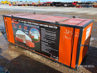 TMG DT4041CF 40 ft x 40 ft Dual Truss Storage Container Shelter (Unused)