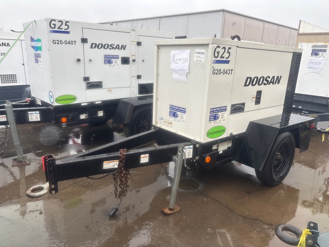 2016 Doosan G25 20 kW Mobile Generator Set