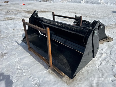 2026 GIYI GY-KH72F 72 in Q/C Multi-Purpose Skid Steer Bucket (Unused)