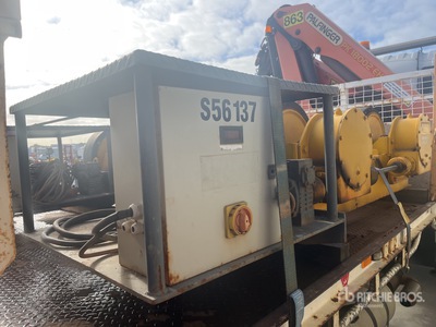 Storage desk with pump