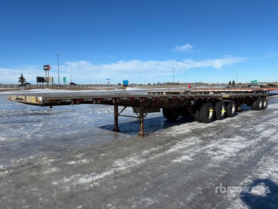 2005 Western 32 ft Super B-Train Lead Flatbed Trailer