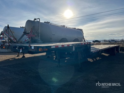 2014 Transcraft 37 ft T/A Spread Axle مقطورة سطح السفينة